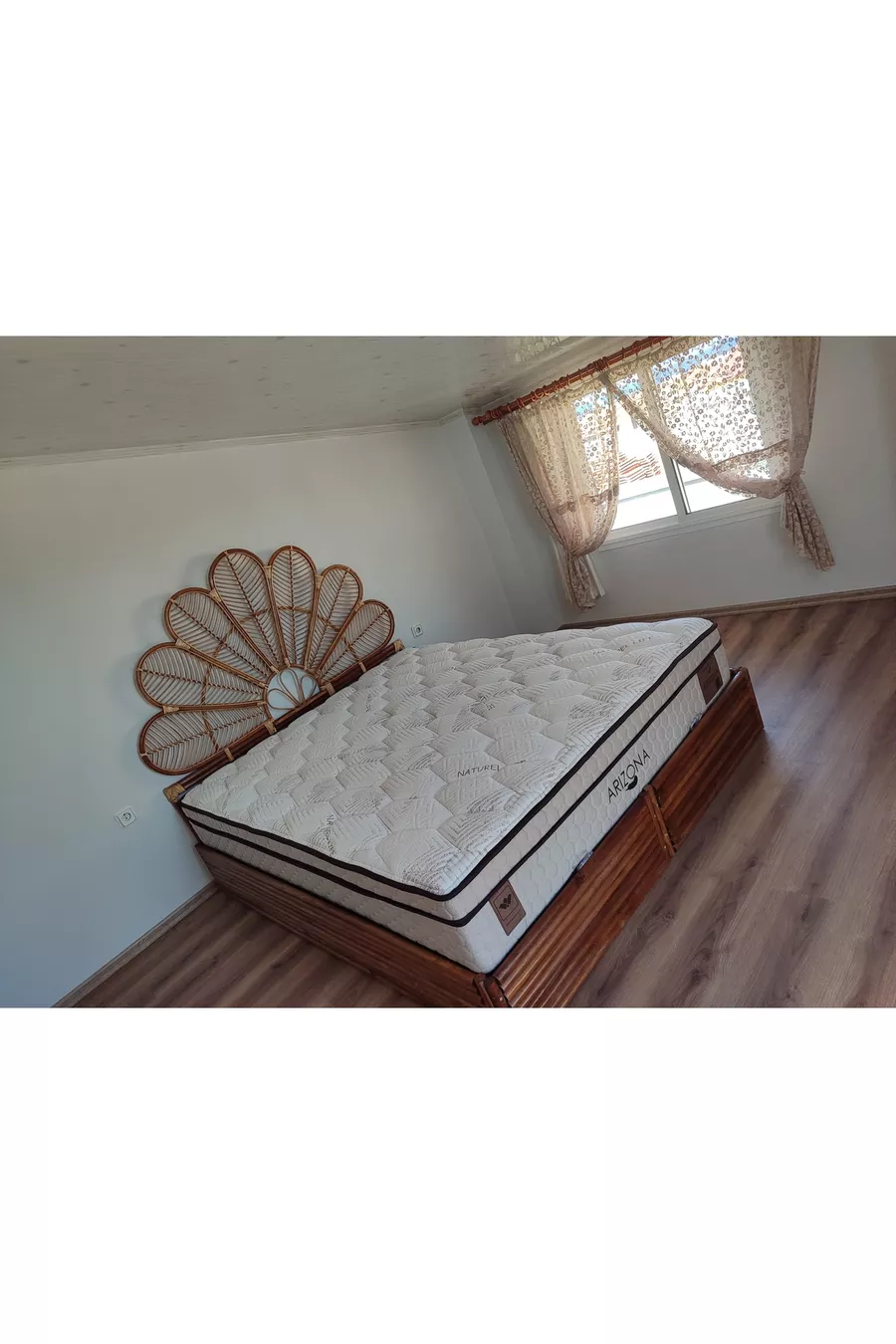 Bambus Doppelbett-Kopfteil