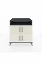 Kronos Dresser 4 Shelves 4 Doors Anthracite-Sandstone