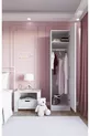 Daisy  Cm White Single-Door Wardrobe - Closet