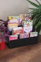 Mini Biblioteca Montessori Lucky per Bambini con 4 Ripiani in Legno, Libreria per Cameretta, Mini Libreria da Tavolo
