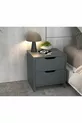 Efes 2-Drawer Anthracite Nightstand