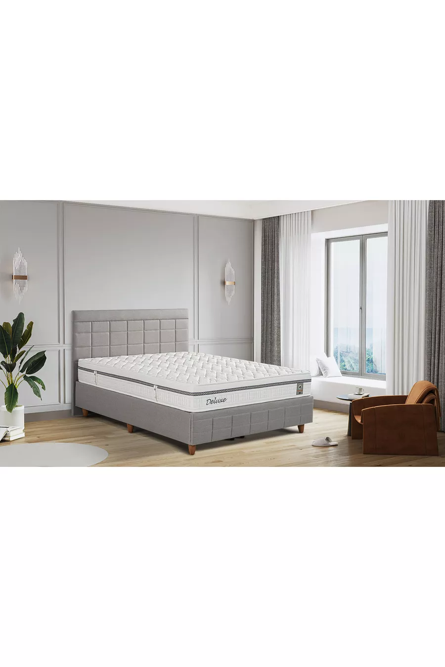 İdaş New Model Gold Orthopedic Deluxe Double Bed