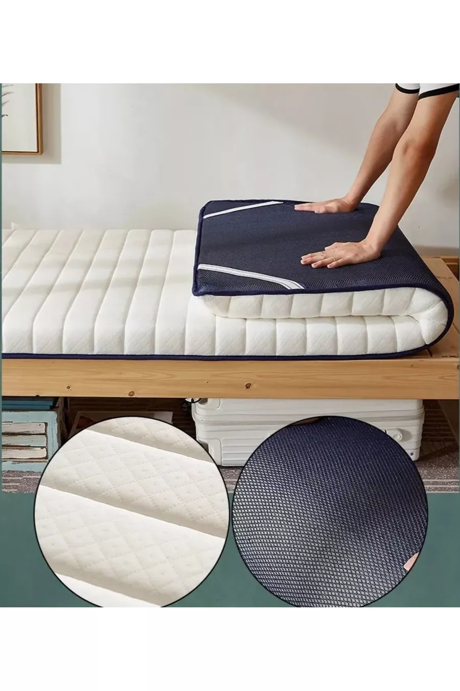 Lit simple au sol et matelas de sol