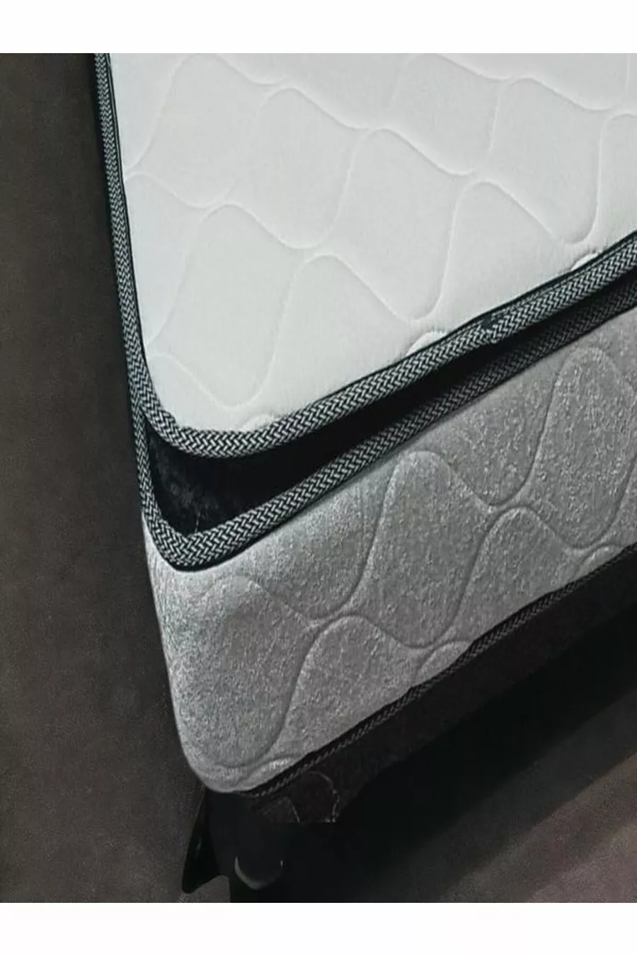 Matelas orthopédique de luxe en coton avec plume, avec protection, simple ou double