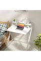 Table d'ordinateur portable élégante et durable avec pieds en métal non vacillants, bureau pliant, table de travail pour ordinateur portable