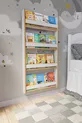 Montessori 4 Raflı Çocuk Kitaplığı * Cm Beyaz
