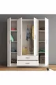 4-Door, 2-Drawer Wide Wardrobe White - 