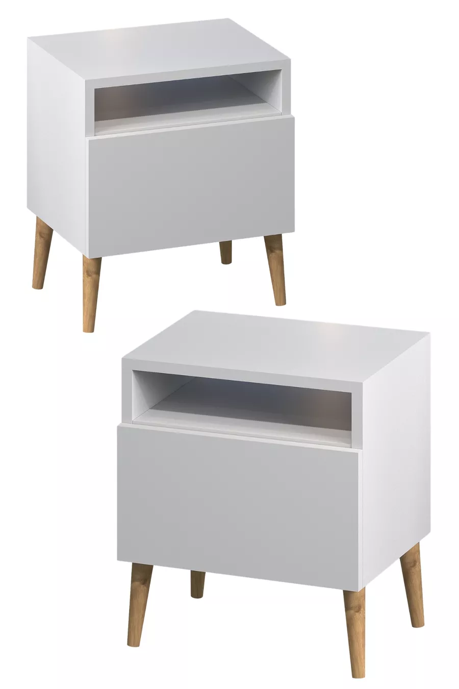 Chevet à porte Luce, lot de 2