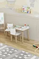 Kinder-Schreibtisch mit abwischbarer Oberfläche - Aktivitätstisch - Kinderschreibtisch-Set mit 2 Stühlen