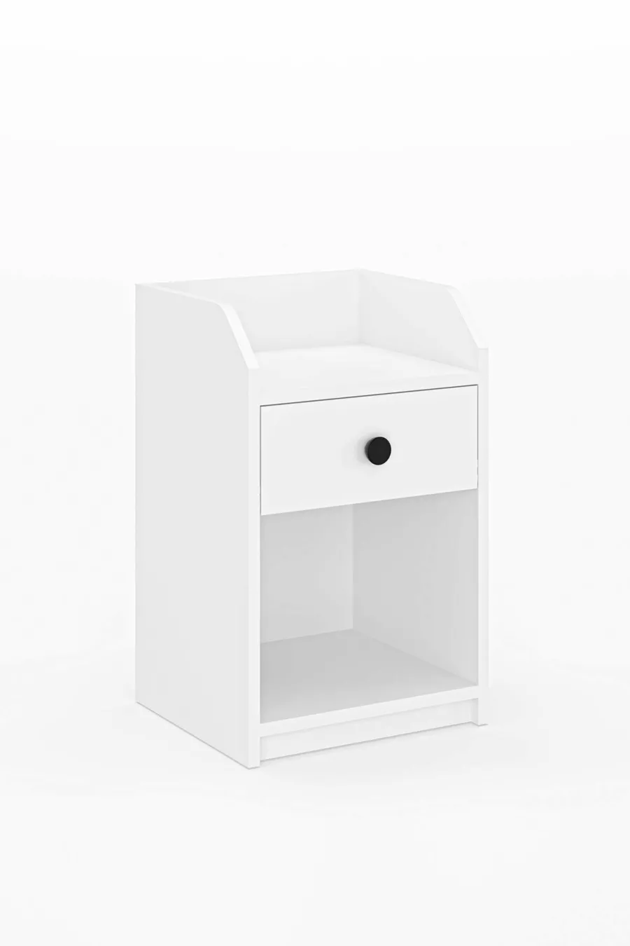 Camera da letto Urartu comodino bianco con un cassetto