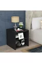 COMÒ Camera da letto con cassetti Nero