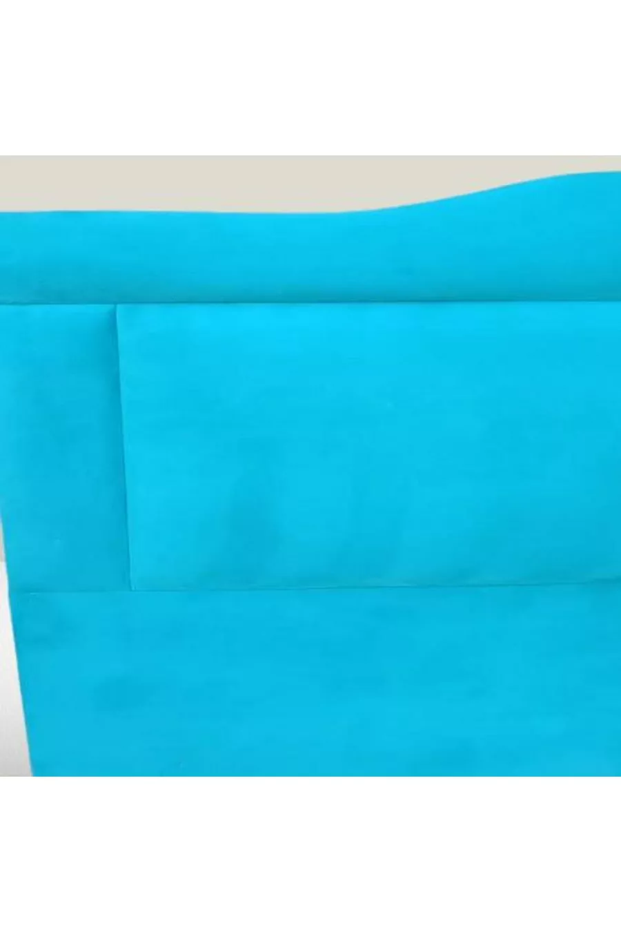 Title DK Single Person Foal Feather Turquoise Fabric Embossed Model Handmade