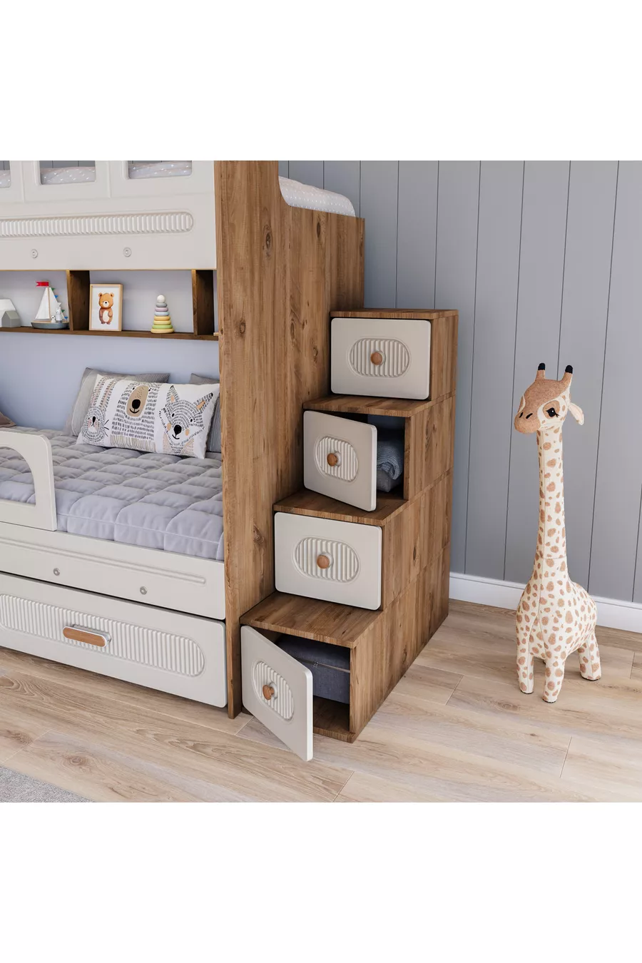 Letto a castello con barile per bambini (Aylestone)