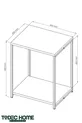 Tobi Commode Polyvalente Table d'Appoint Étagère Latérale