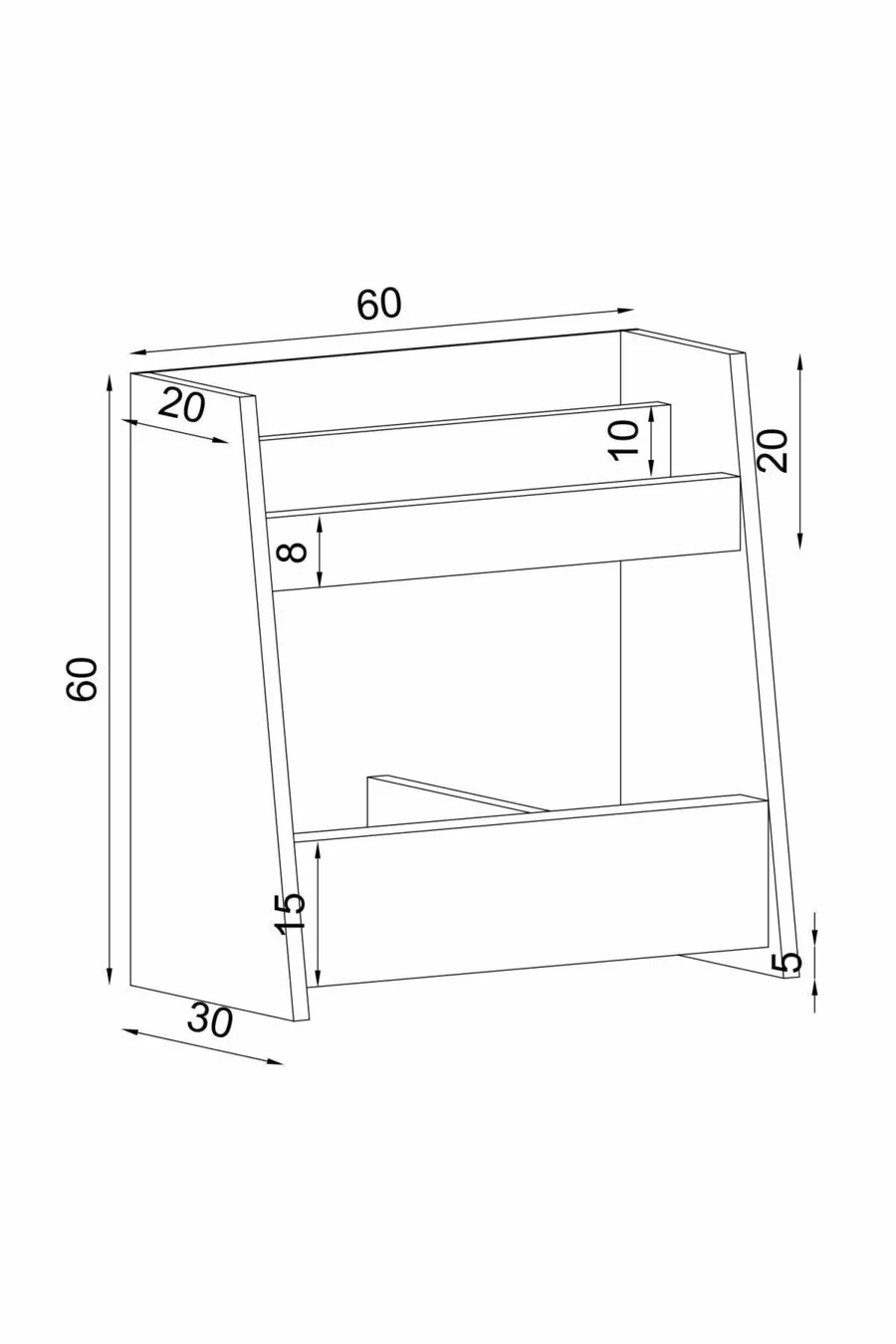 Libreria Multiuso Pikas Montessori Cm Bianco Truciolato Classico Cm
