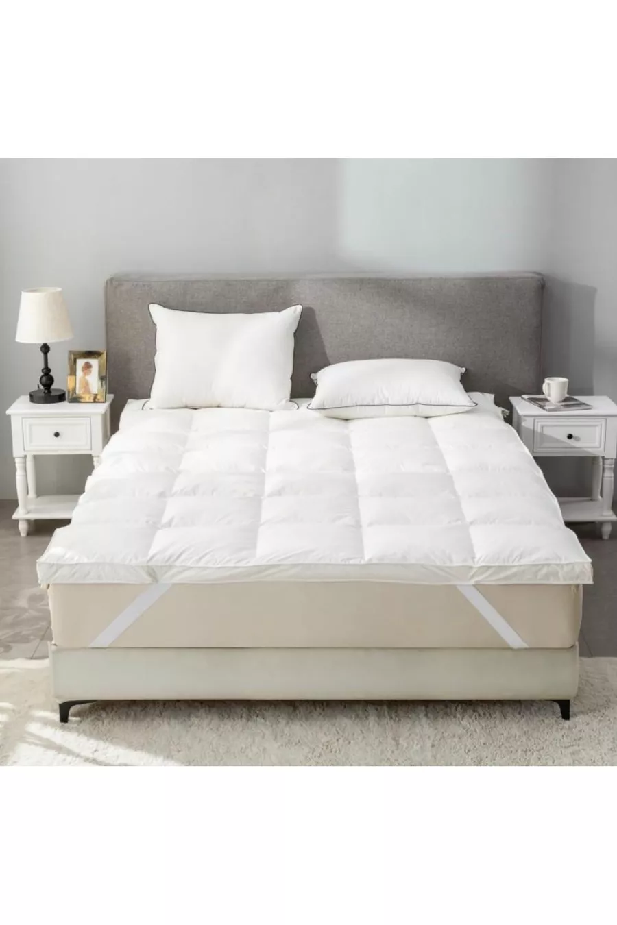 Sur-matelas en plumes d'oie.  cm
