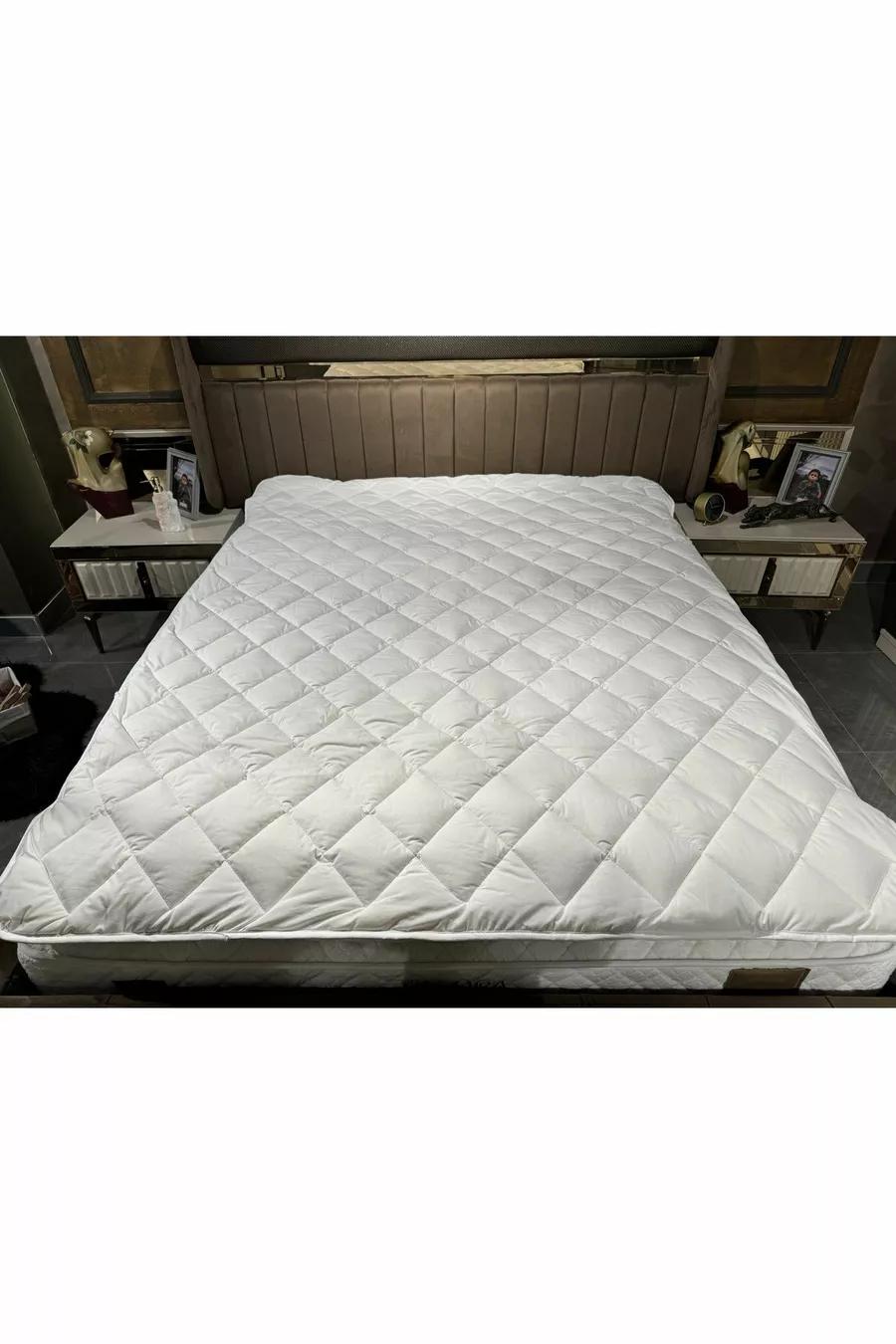 Protège-matelas en laine d'agneau Mérinos, protège-lit, matelas (% laine d'agneau Mérinos)