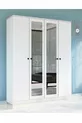 Armoire GM  Hayal 4 portes avec miroirs et poignées boutons