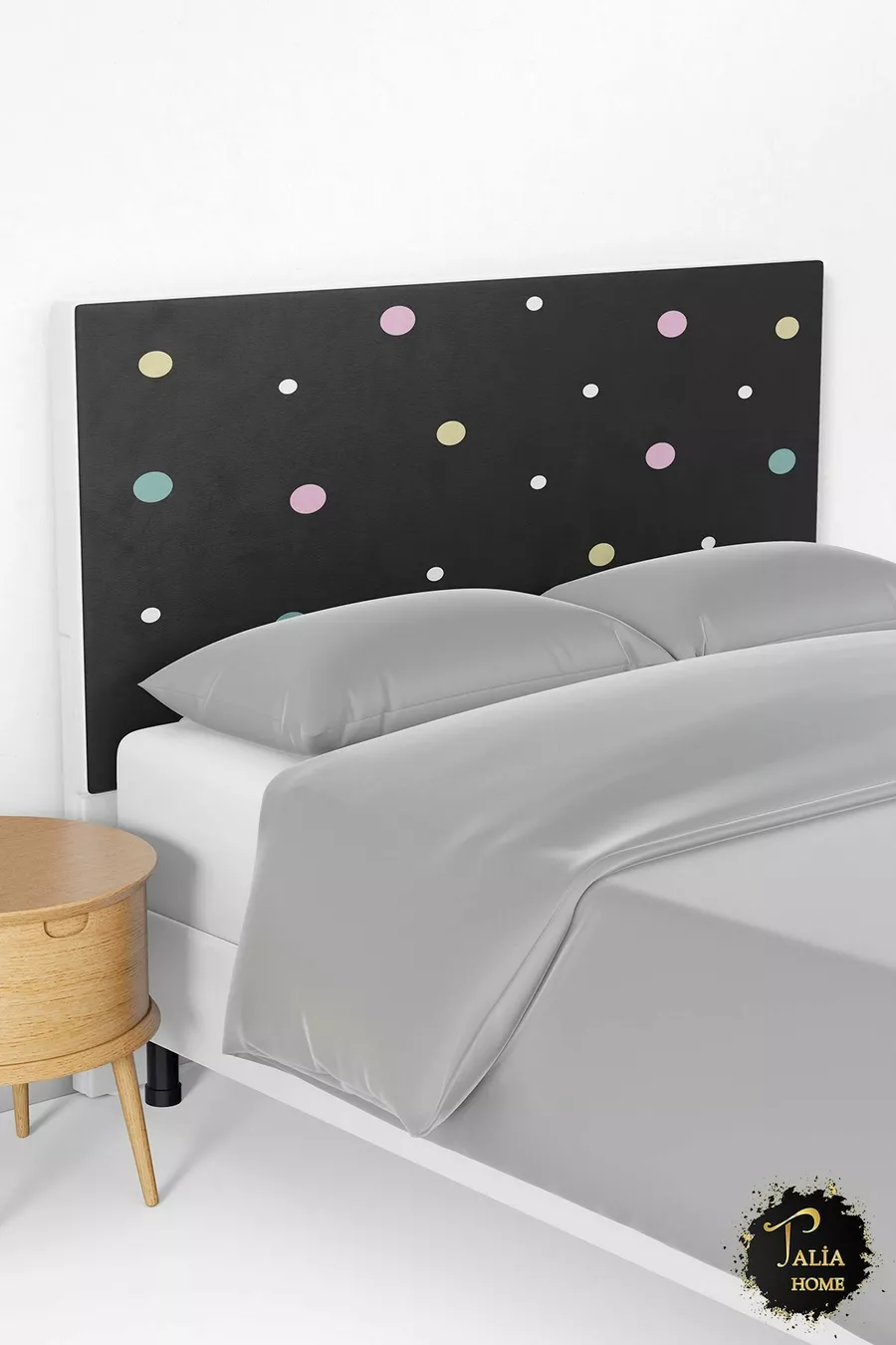 Night Patterned Bed Base Headboard Cover