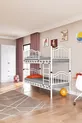 Lit Superposé et Lit Simple Métallique pour Enfants Belinay Blanc
