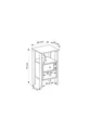 Mobiga Misty Nightstand Dresser
