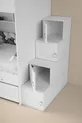 سرير زمردي بطابقين / MDF بنسبة % / سريرين مزدوجين بنوابض بامبو / هديتان من أطقم الأغطية