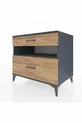 Kronos Dressoir Enkel Plank 2 Laden Antraciet-Den