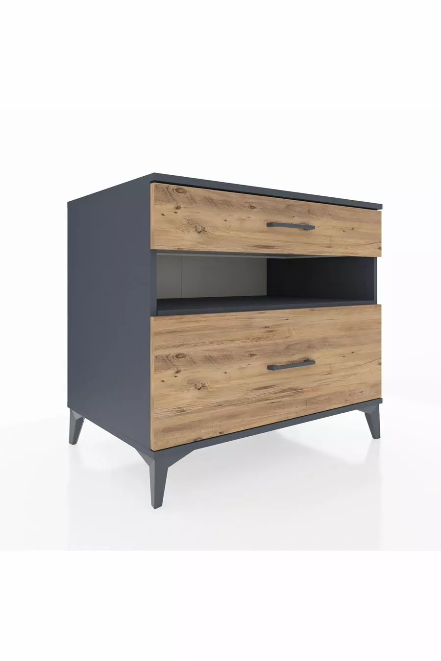 Kronos Dressoir Enkel Plank 2 Laden Antraciet-Den