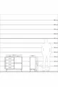 Commode Arges à une étagère et 4 tiroirs en pin-anthracite