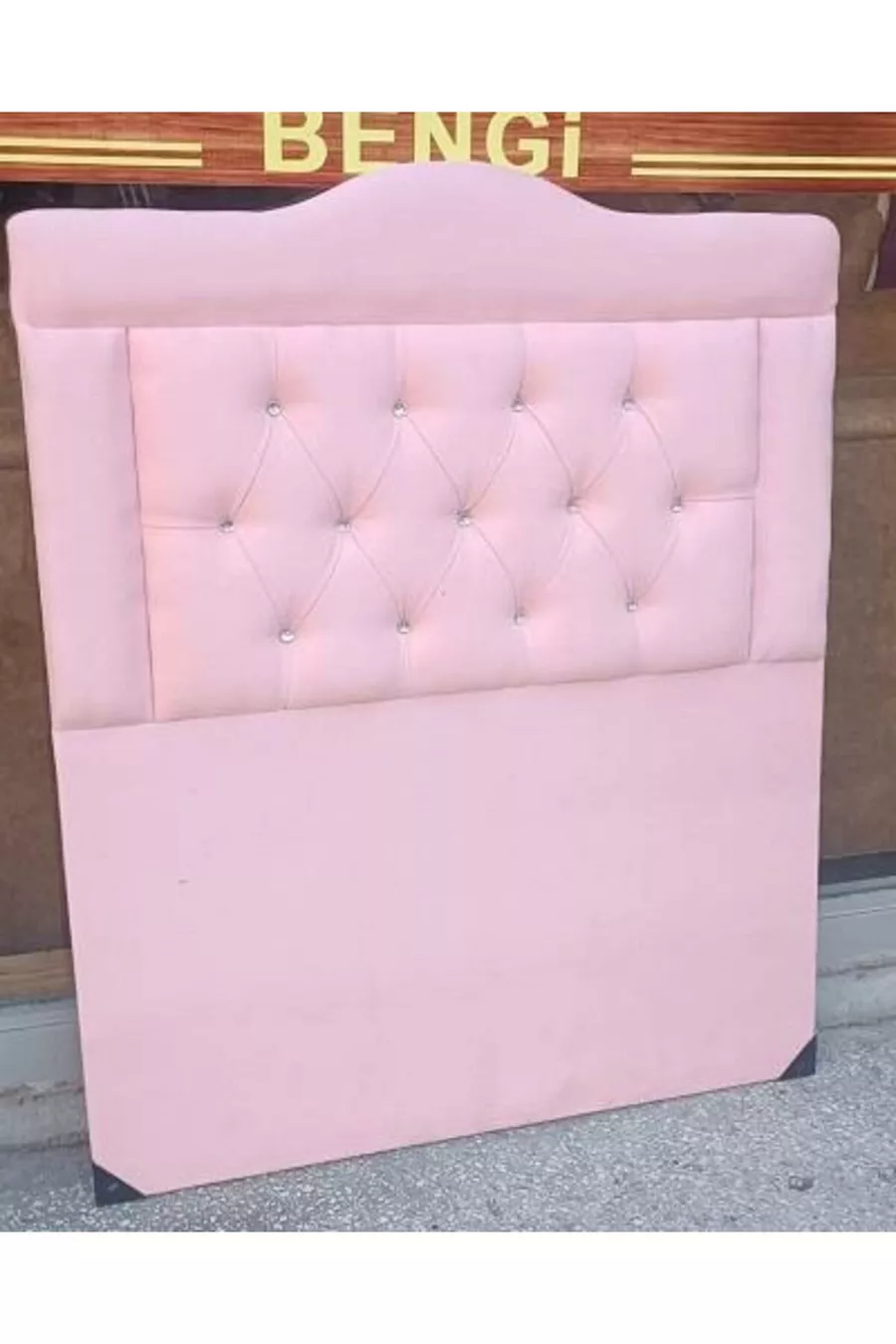 Titre DK Tissu en duvet de poulain pour une personne Couleur rose poudré Fait main