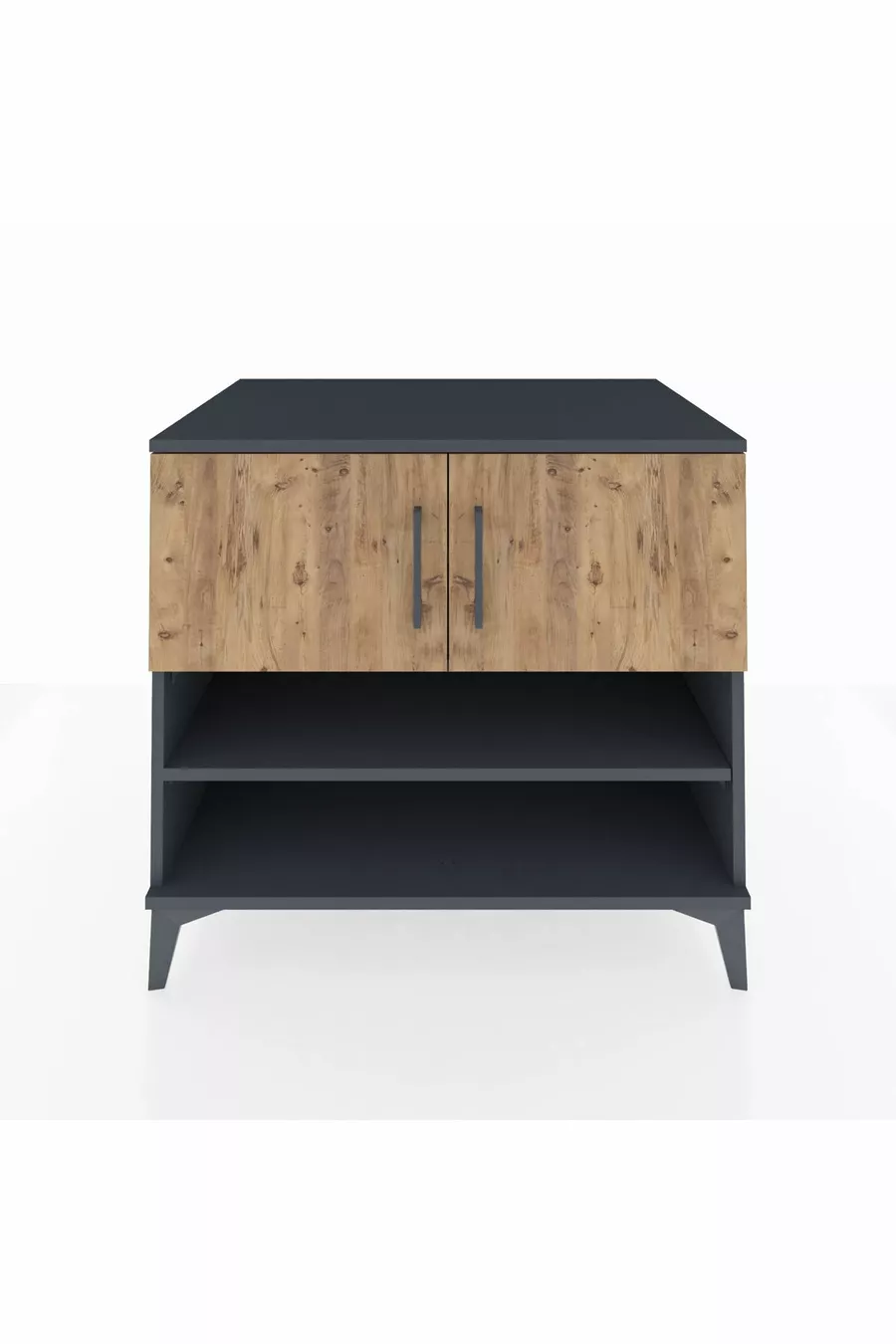 Kronos Dresser 3 Shelves 2 Doors Anthracite-Pine