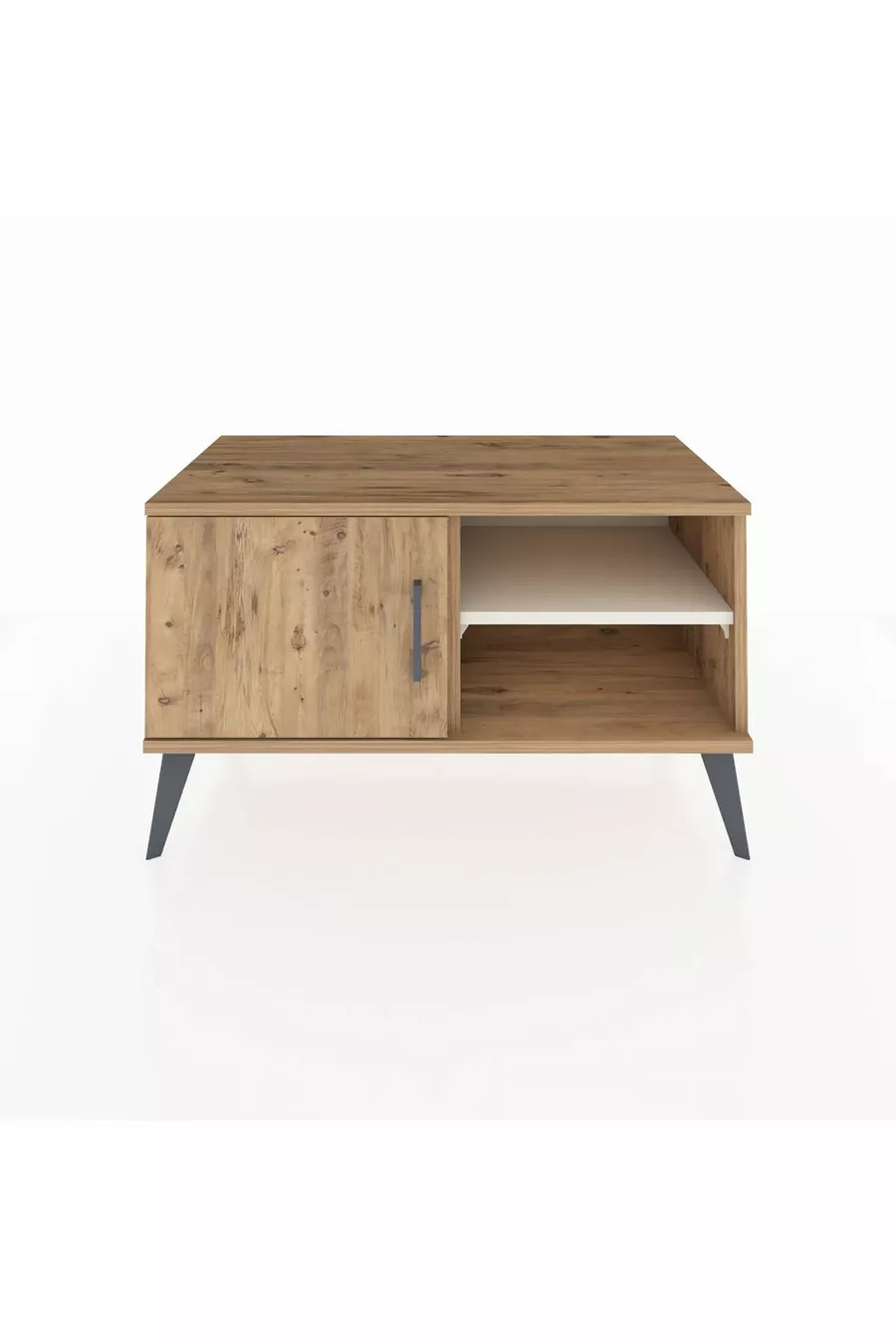 Hyperion Kommode 2 Regale Ein Tür Kiefer-Kiefer/Muschelstein