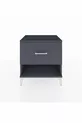 Comodino Hyperion con un cassetto Antracite-Antracite