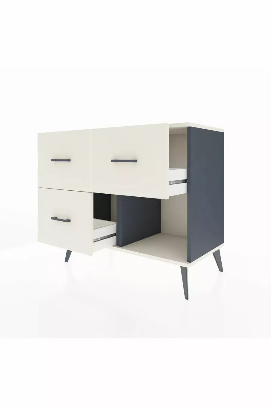 Hyperion Dresser 3 Drawers Anthracite-Slate