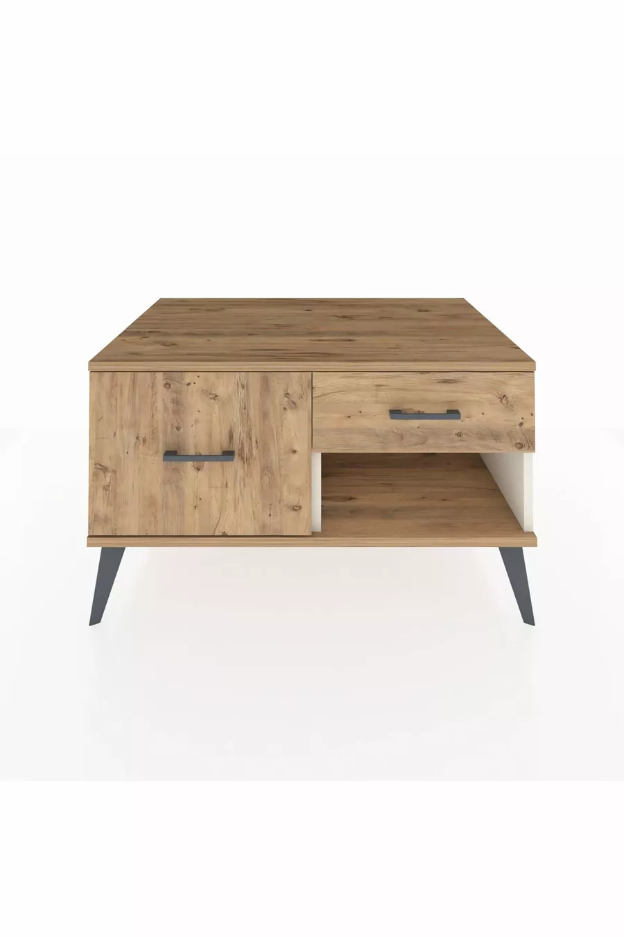 Commode Kronos 2 tiroirs Pierre de lune-Pin