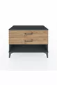 Commode Hyperion 2 tiroirs Anthracite-Sapin