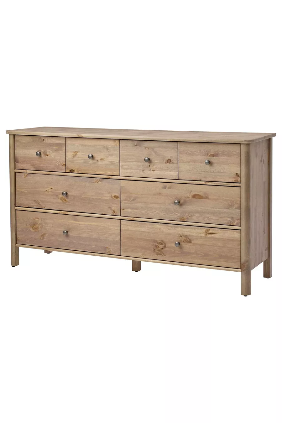 Commode à 8 tiroirs, gris-brun, cm