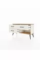 Commode Arges 3 tiroirs Pierre d'Agate-Pin/Pierre d'Agate