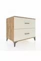 Kronos Dresser 2-Drawer Pine-Onyx
