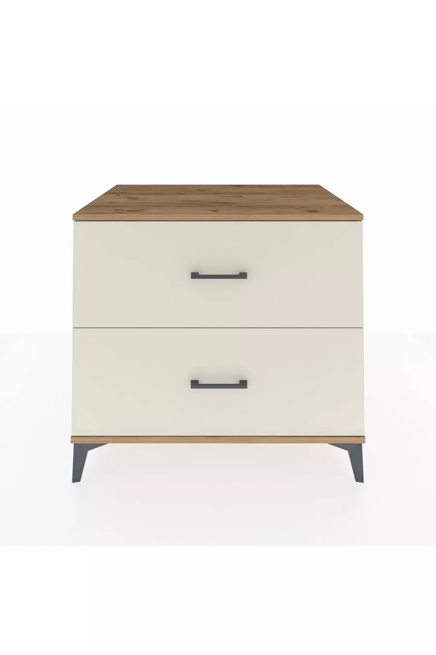 Kronos Dresser 2-Drawer Pine-Onyx