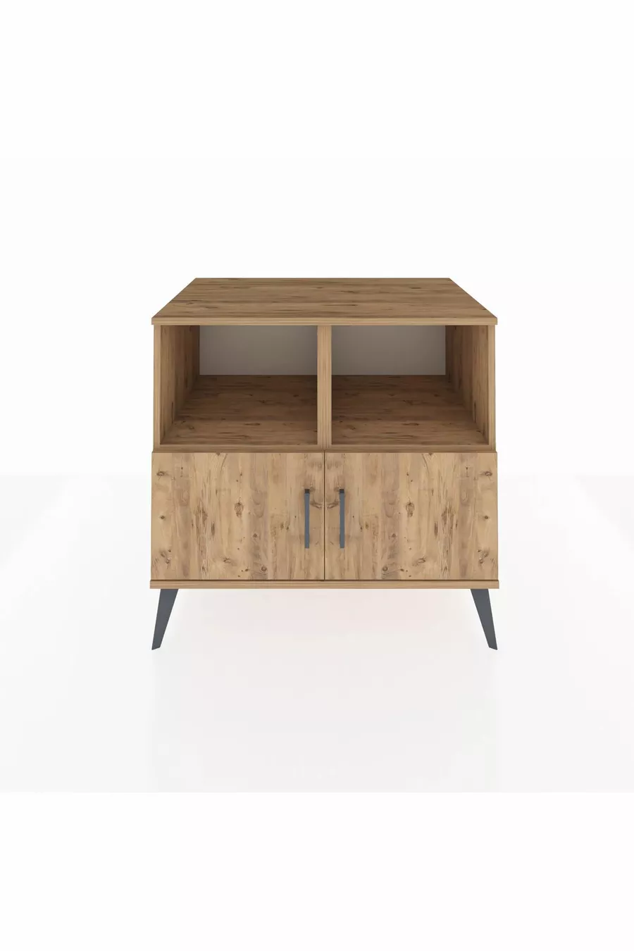 Commode Kronos 2 étagères 2 portes Pin-Pin
