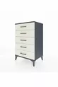 Hyperion Commode 5 Lades Antraciet-Leisteen