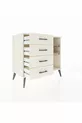 Hyperion Dresser 2 Shelves 4 Drawers Moonstone-Pine/Moonstone