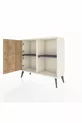 Arges Dressoir 2 Planken 2 Deuren Maansteen-Pine/Antraciet