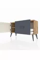 Commode Arges avec une étagère, un tiroir et une porte, Pins-Patine/Anthracite