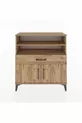 Commode Arges 3 étagères, 1 tiroir, 2 portes, pin-pin