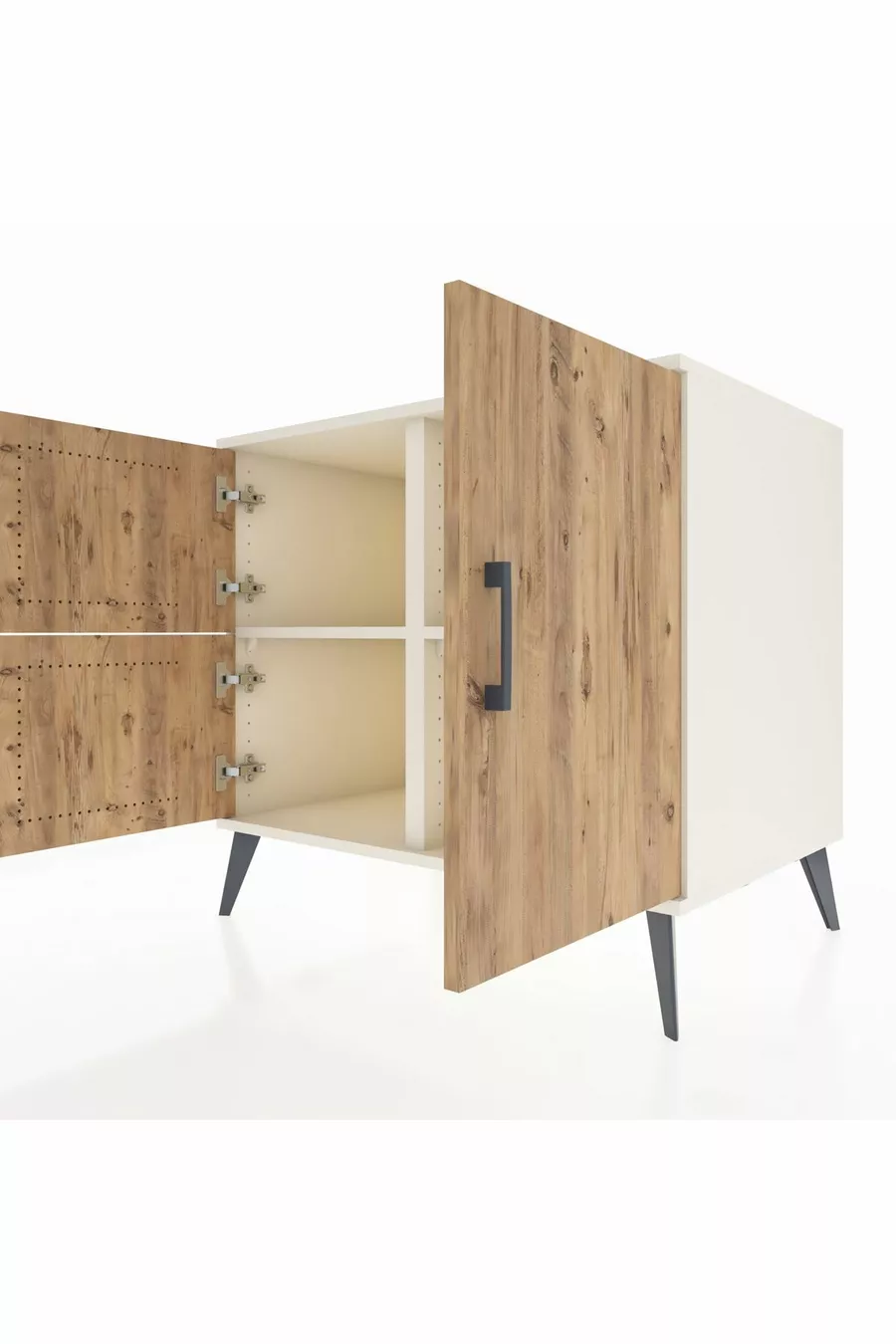Kronos Dressoir 2 Planken 3 Deuren Opaaldennen/Opaal
