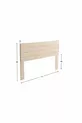 Tête de lit en bois massif avec pieds cm Natural Cm Massif Natural