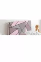 Housse de tête de lit pour lit simple Chambre d'adolescent Tons roses Motif géométrique