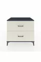 Commode Kronos 2 tiroirs Anthracite-Pierre d'ardoise